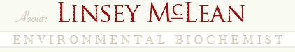 About: Linsey McLean, Biochemist